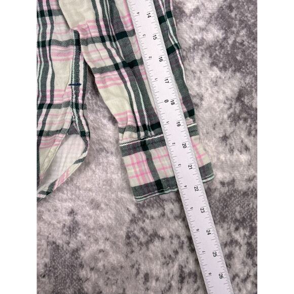 J Crew Classic Fit Plaid Flannel Twill Long Sleeve Button Shirt 2 Womens - Picture 5 of 7